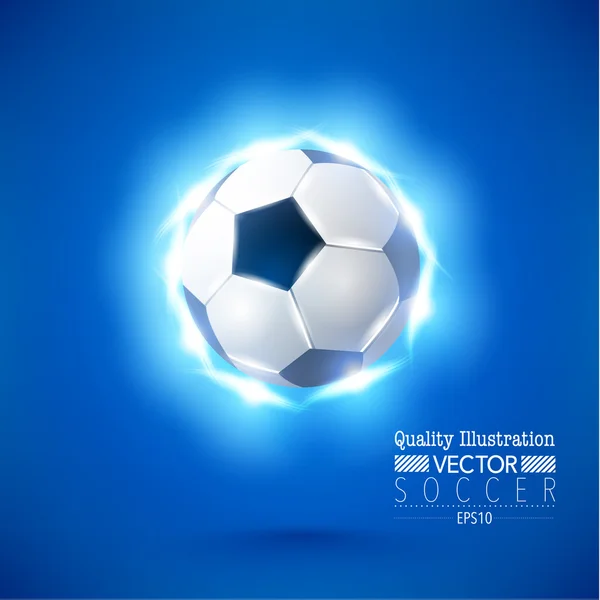 Creatief voetbal sport vector illustratie — Stockvector