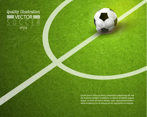 Fútbol creativo Fútbol Deporte Vector Ilustración — Archivo Imágenes Vectoriales