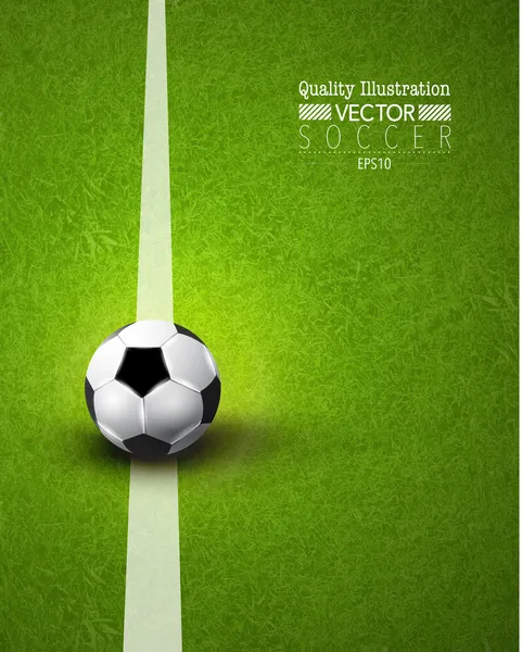 Twórczy piłka nożna piłkarz sport ilustracji wektorowych — Wektor stockowy