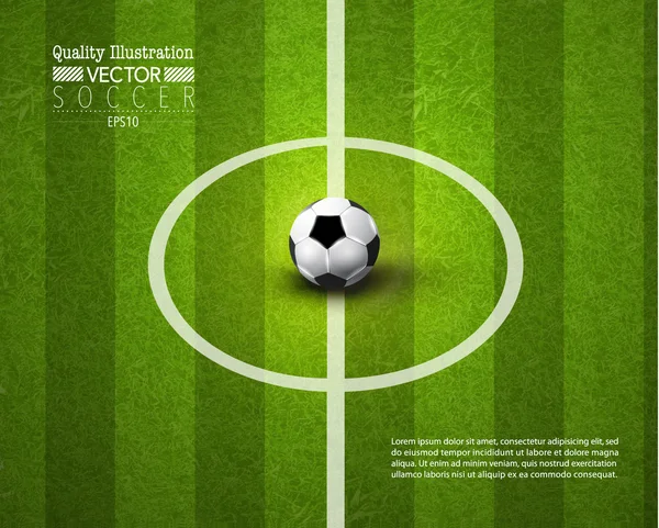 Fútbol creativo Fútbol Deporte Vector Ilustración — Vector de stock