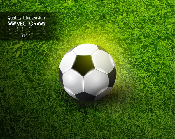 Творческий вектор развития футбола — стоковый вектор