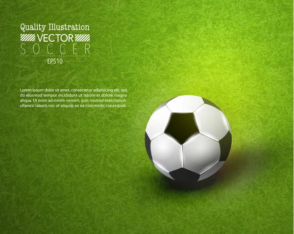 Creative Soccer Football Sport Vector Design — Stock Vector