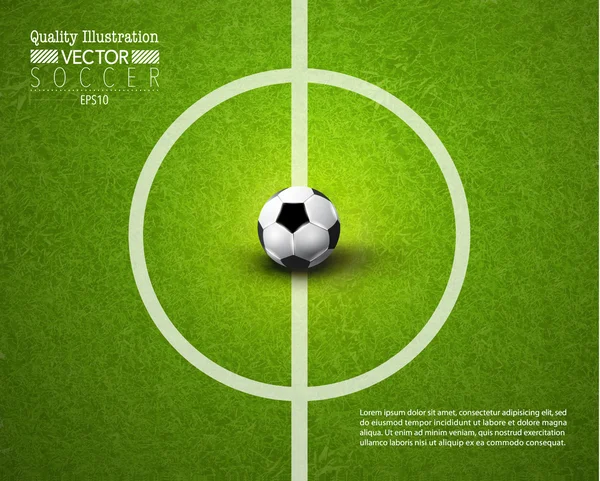 Soccer créatif Football Sport Vector Design — Image vectorielle