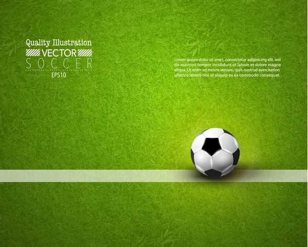 Creative Soccer Football Sport Vector Design — Stock Vector