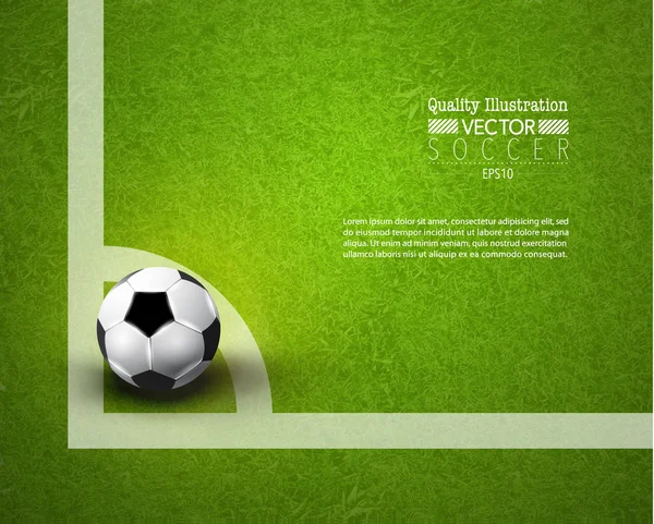 Soccer créatif Football Sport Vector Design — Image vectorielle