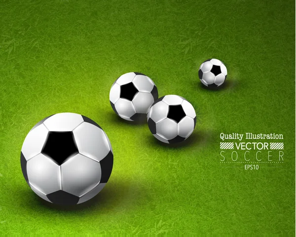 Design creativo del vettore di calcio sportivo — Vettoriale Stock