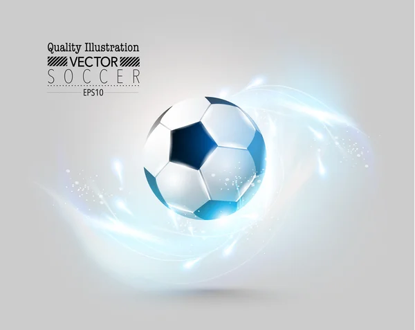 Kreativa fotboll fotboll sport vektor illustration — Stock vektor