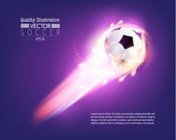 Kreativer Fußball Sport Vektor Illustration — Stockvektor