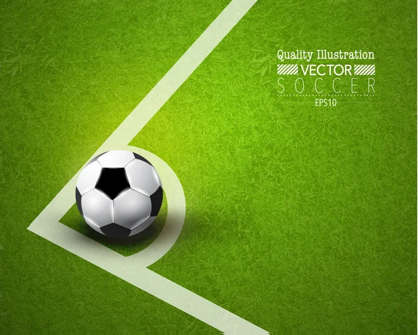 Kreativní fotbal fotbal sport vektorové ilustrace — Stockový vektor