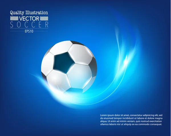 Creative Soccer Football Sport Vector Illustration — Stock Vector