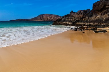 Kanarya tropik cennet plaj