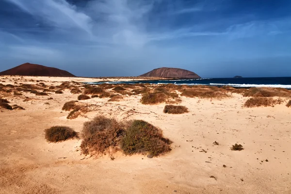 Krajobraz wyspy la grasiosa - kanarek — Zdjęcie stockowe
