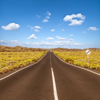 asfalt yol Kanarya Adası