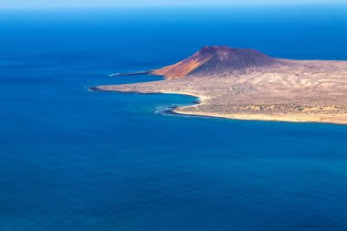 View to La Graciosa - volcanic island, Canary clipart
