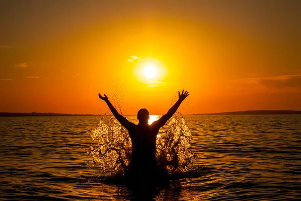 Înotător fericit — Fotografie, imagine de stoc