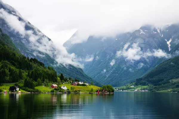 Vista a Sognefjord en Noruega — Foto de Stock