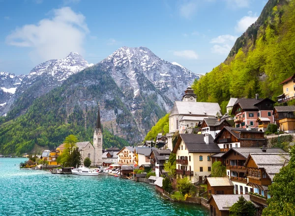 güzel yaz Alp hallstatt şehir