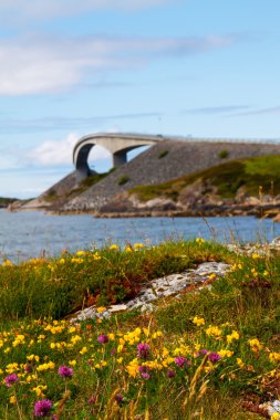pitoresk Norveç manzara. atlanterhavsvegen