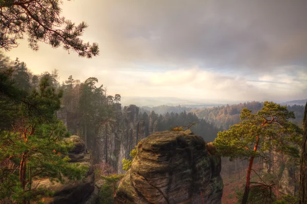 Sandstone rocks in Bohemian Paradise — Stock Photo, Image