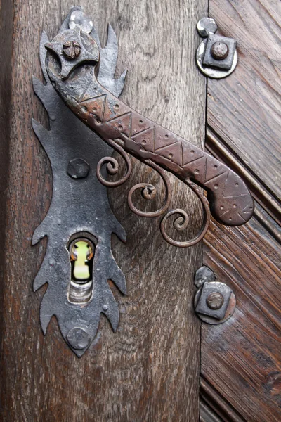 Porta velha maçaneta — Fotografia de Stock