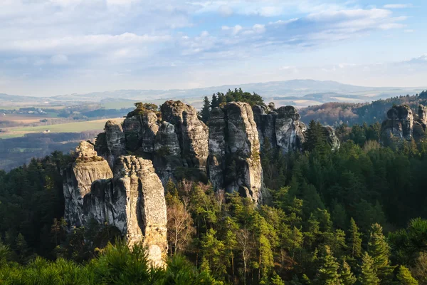 Bohem cennette kumtaşı kaya — Stok fotoğraf