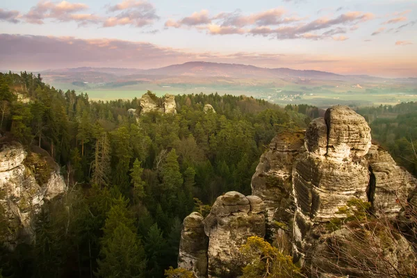 Skalne miasto w Czeskim Raju, hdr — Zdjęcie stockowe