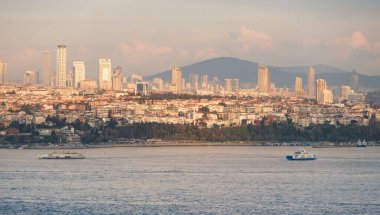 İstanbul Havacılık Günbatımı Panoraması 'ndan Altın Boynuz ve Galata ilçesine