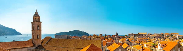 Panorama Dubrovnik Vecchia città tetti. Europa, Croazia — Foto Stock