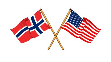 Amerika ve Norveç İttifak ve dostluk