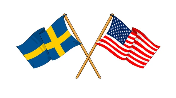 Amerika ve İsveç İttifak ve dostluk