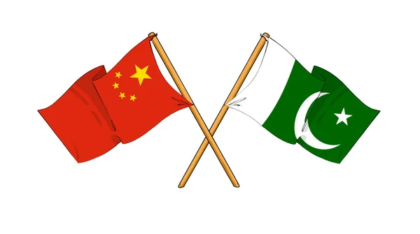 Alleanza e amicizia Cina e Pakistan — Foto Stock