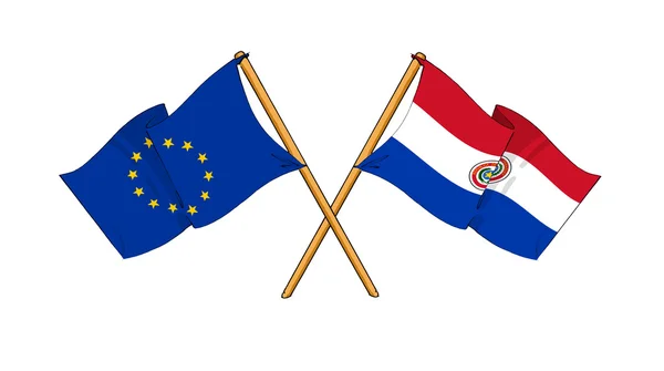 Alliance et amitié entre l'Union européenne et le Paraguay — Photo