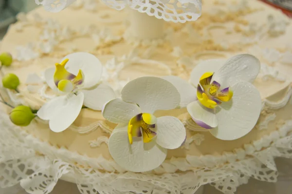 The decoration of the cake closeup — Stock Photo, Image