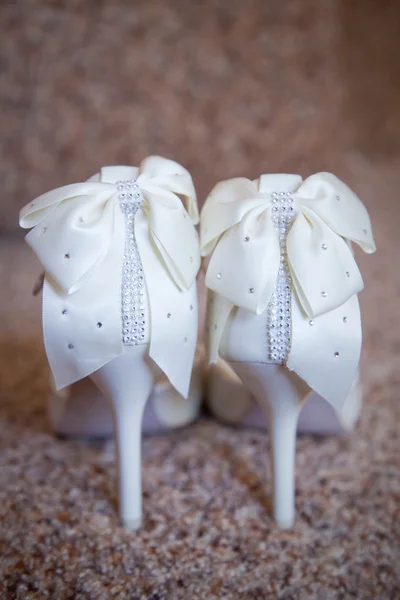 The bride's Shoe with beautiful decor — Stock Photo, Image