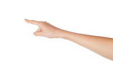 sanal ekran dokunaklı kadın eli