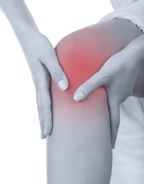 Acute pain in knee — Stock Photo, Image