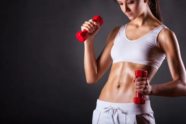 barbell ile kadın fitness 