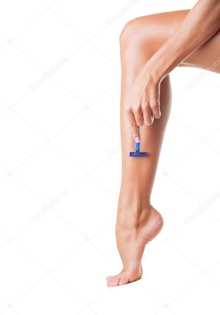 Shaving legs