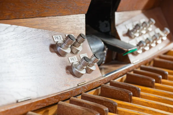Muzyka organowa pedał — Zdjęcie stockowe