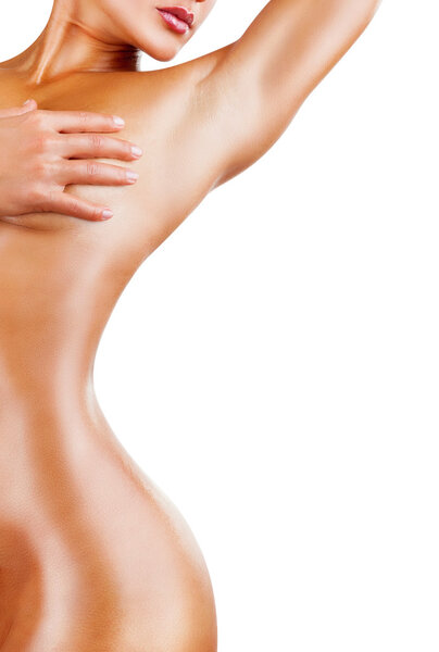 Young woman with perfect body