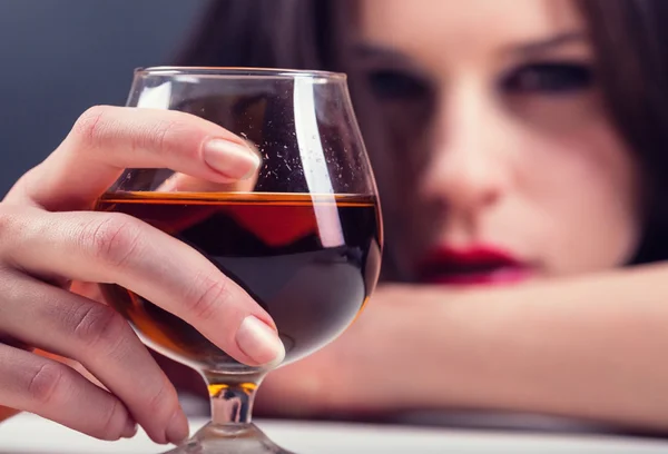 Young woman in depression — Stock Photo, Image