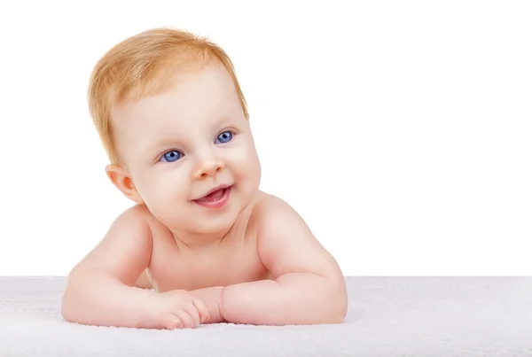 Bebé de olhos azuis — Fotografia de Stock
