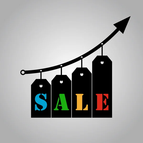 Crecimiento de ventas — Vector de stock
