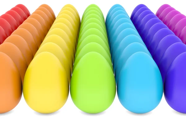 Gekleurde eieren — Stockfoto