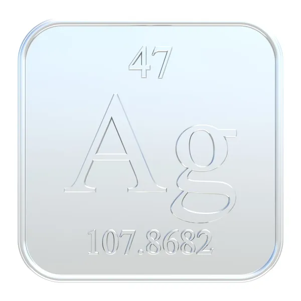 Símbolo de prata — Fotografia de Stock