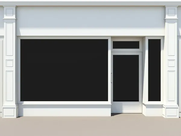 Ladenfront mit großen Fenstern — Stockfoto