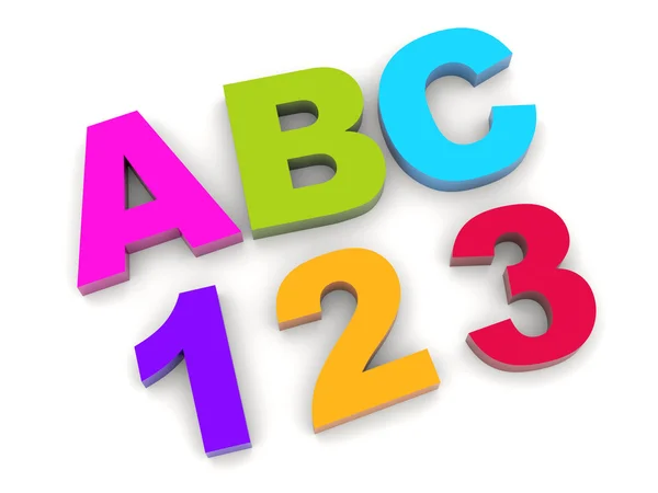 ABC - one two three. — Stock Photo, Image