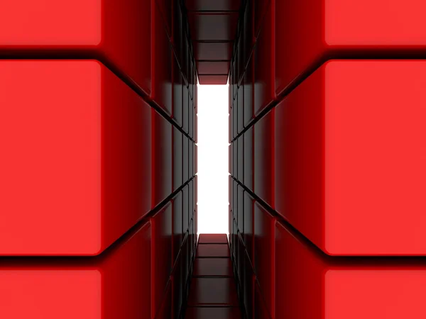 Corridoio rosso — Foto Stock