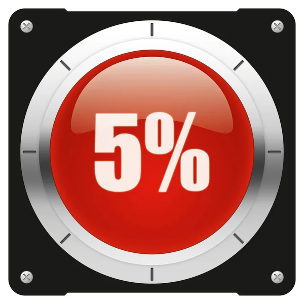 5% — Fotografia de Stock