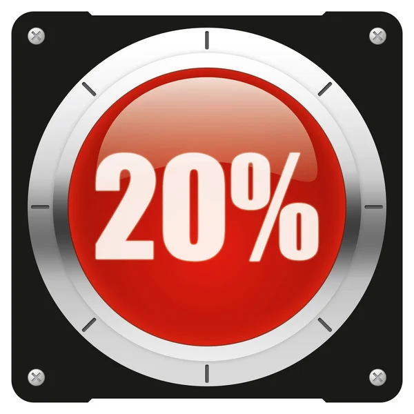 20% — Fotografia de Stock